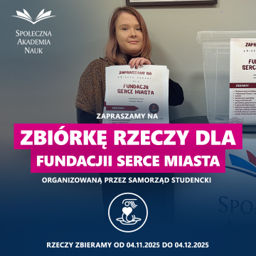 Zbiórka dla kobiet w kryzysie bezdomności – dołącz do akcji Samorządu Studentów SAN