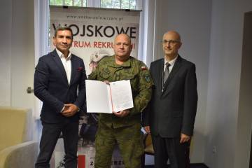 Podziękowanie od Wojskowego Centrum Rekrutacji w Łodzi dla Społecznej Akademii Nauk