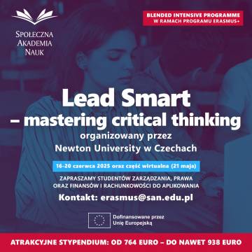Rekrutacja do międzynarodowego programu BIP „Lead Smart” w Brnie – aplikuj do 7 maja!