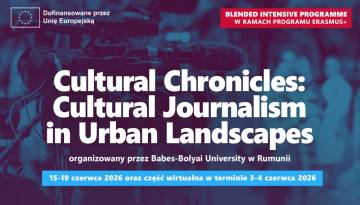 Rekrutacja do programu BIP „Cultural Journalism in Urban Landscapes” dla studentów Dziennikarstwa