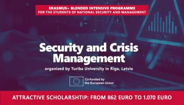 Recruitment for the BIP programme ‘Security and Crisis Management’ at Turiba University