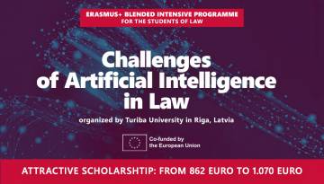Enrolment for the BIP course ‘Challenges of Artificial Intelligence in Law’ at Turiba University