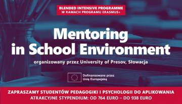 Rekrutacja do Mieszanego Programu Intensywnego (BIP) Erasmus+ „Mentoring in School Environment”