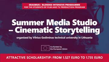 Applications are now open for the Erasmus+ BIP ‘Summer Media Studio’ programme in Lithuania
