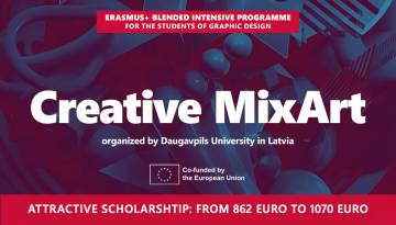 Applications for the Erasmus+ BIP Creative MixArt programme in Latvia