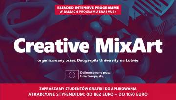 Rekrutacja do programu Erasmus+ BIP Creative MixArt na Łotwie