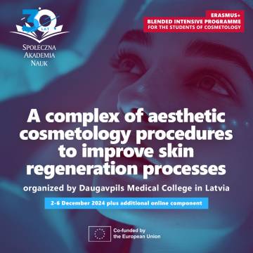 The recruitment for the Blended Intensive Programme A complex of aesthetic cosmetology procedures to improve skin regeneration processes