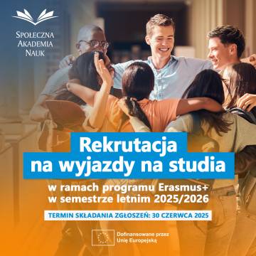 Rekrutacja na wyjazdy studenckie Erasmus+ na semestr letni 2025/2026