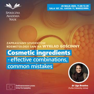 Wizyta dr Ligi Bruniny z Turiba University i wykład dla studentów Kosmetologii SAN