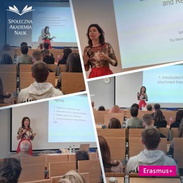 Wizyta dr Natalii Constantinescu z Rumunii w SAN w ramach programu Erasmus+