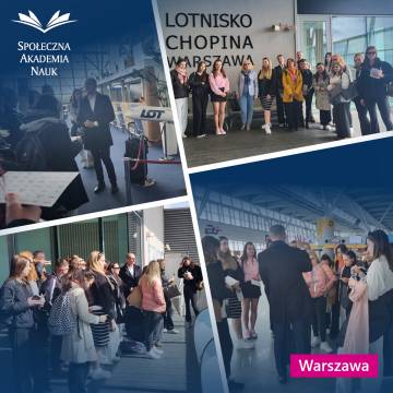Studenci SAN na wizycie studyjnej na Lotnisku Chopina