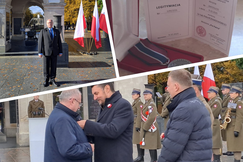 Dr hab. Piotr Rozwadowski, prof. SAN, uhonorowany medalem PRO PATRIA ...
