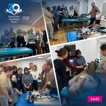 Studenci Fizjoterapii SAN na warsztatach z wykorzystania szyn CPM