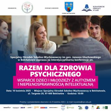 Konferencja „Razem dla zdrowia psychicznego” – wsparcie dzieci i młodzieży z autyzmem i niepełnosprawnością intelektualną