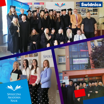 Społeczna Akademia Nauk - Filia SAN w Świdnicy jest już po obronach!