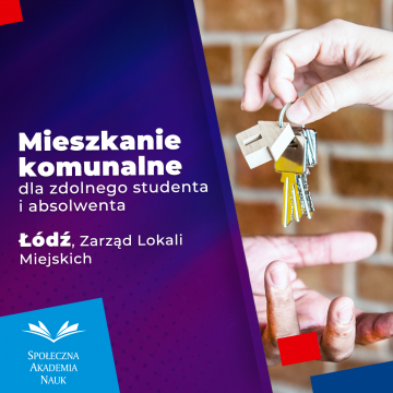 Mieszkanie komunalne dla zdolnego studenta i absolwenta