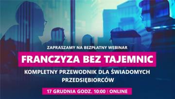 Zapraszamy na bezpłatny webinar 