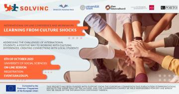 Międzynarodowa konferencja pt. „Doświadczenia płynące z szoku kulturowego - wyzwania stojące przed studentami zagranicznymi: pozytywne podejście do radzenia sobie z różnicami kulturowymi poprzez tworzenie powiązań z lokalną społecznością akademicką
