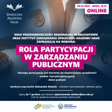 Zapraszamy na webinar: 