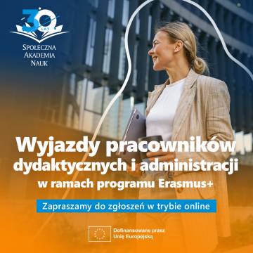 Wyjazdy pracowników dydaktycznych i administracji w ramach programu Erasmus+